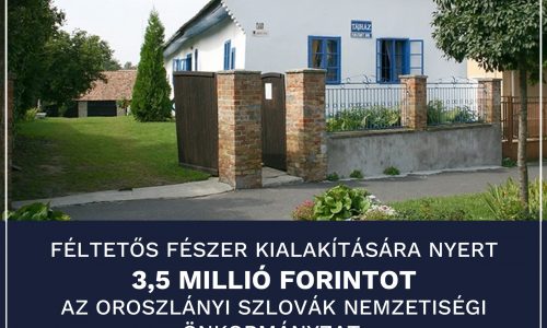 Fejlesztik az oroszlányi Tájházat