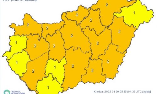 Országos figyelmeztetést adott ki a meteorológiai szolgálat