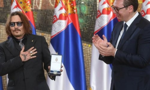 Kitüntették Johnny Deppet Szerbiában