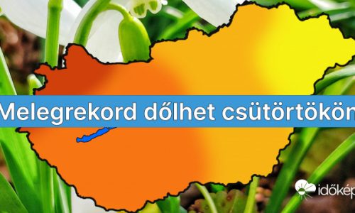 Melegrekordot hozhat a csütörtök