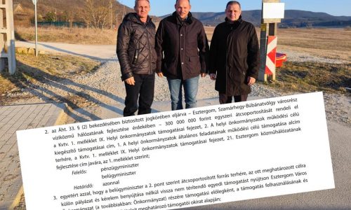 Ivó-, szennyvízhálózatot építenek Esztergomban