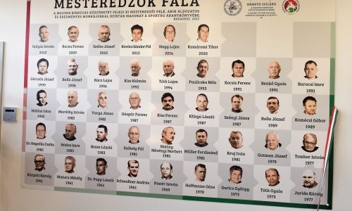 Felavatták a Mesteredzők falát
