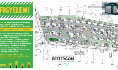 Vasárnap kezdenek neki a Zöld parkolónak Esztergomban