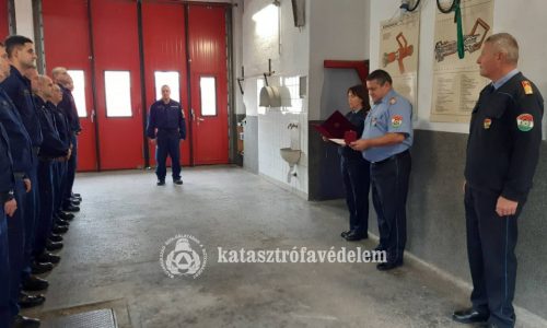 Elsőtiszti kinevezés volt Komáromban