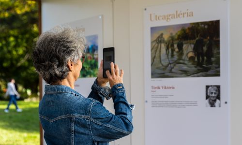 Utcagaléria nyílt az Öreg-tó partján, Tatán